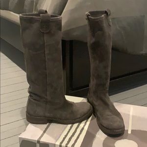Fiorentini+Baker Effie Gray Suede Boot 36 B